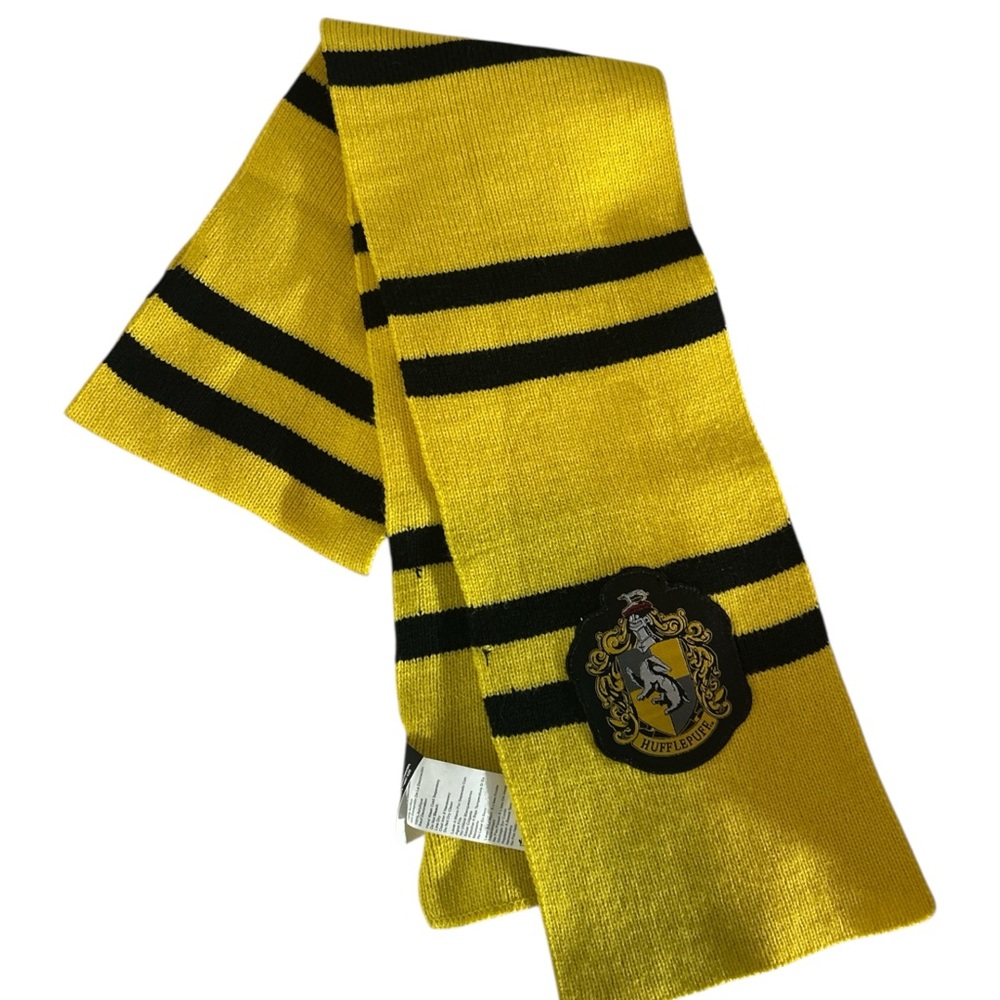 Harry Potter Scarf - Hufflepuff - Yellow and Black Kids Scarf
